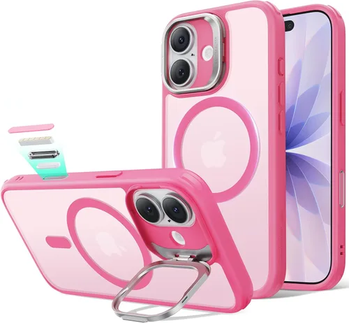 Vista 51 de ESR Funda para iPhone 13 Pro, compatible con MagSafe, protección de grado militar a prueba de golpes, soporte de anillo de cámara integrado, funda