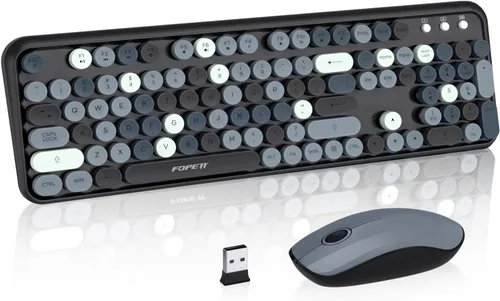 Vista 20 de Mini teclado Bluetooth plegable, teclado portátil compacto inalámbrico recargable con 67 teclas delgadas y silenciosas, bonito teclado de viaje