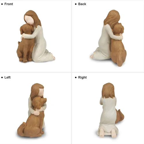 Vista 4 de Hensonever Figuras de ángel - Ángel de la Amistad regalos conmemorativos para los amantes
