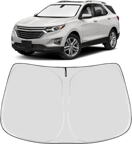 Vista 278 de Proadsy Parasol para parabrisas Rivian R1S 2022-2025 2026 de 4 capas plegable, protector de parasol frontal que bloquea los rayos UV, mantiene