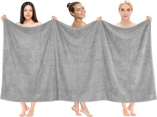 Vista 70 de Cotton Paradise Juego de 6 toallas, 100% algodón suave y absorbente turco para baño, 2 toallas de baño, 2 toallas de mano, 2 toallitas, juego