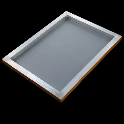 Vista 3 de Caydo 2 marcos de impresión de pantalla de seda de aluminio de 10 x 14 pulgadas con malla blanca 110 para serigrafía