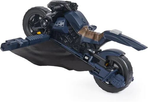 Vista 5 de DC Comics, Aventuras de Batman, Batcycle de Batman, Batcycle y Batglider Transformables 2-en-1, Figura Compatible, Juguete de Súper Héroe para Niños