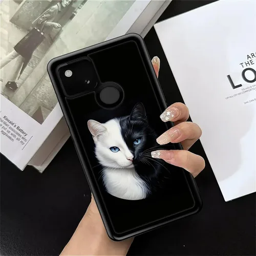 Vista 6 de CARLOCA Funda compatible con Google Pixel 4A 5G, diseño gráfico de moda, a prueba de golpes, antiarañazos, protección contra caídas, para Google