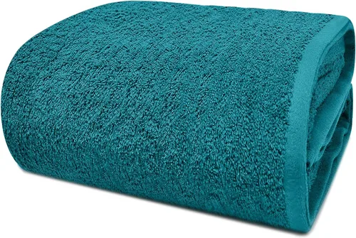 Vista 25 de DAN RIVER Paquete de 1 sábana de baño de 40x80 pulgadas, sábanas de baño jumbo para adultos, toallas grandes gruesas y absorbentes - Aguamarina