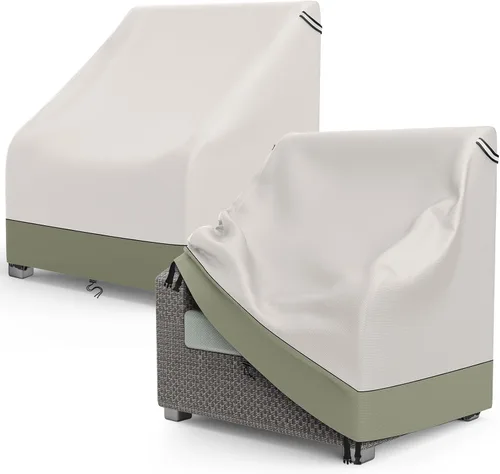Vista 17 de AKEfit Fundas para sillas Adirondack para patio, paquete de 2 unidades, para sillas impermeables de hasta 29 pulgadas de ancho x 30 pulgadas