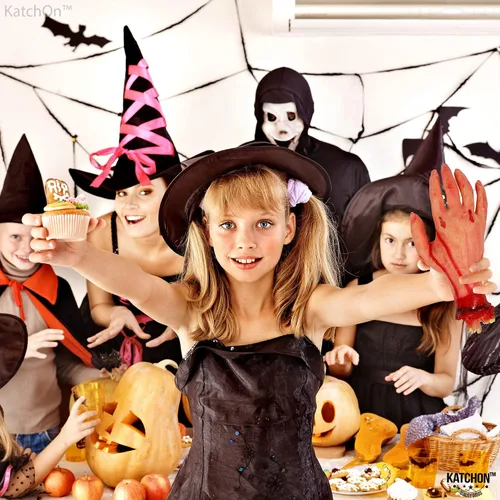Vista 7 de KatchOn, Accesorio de mano sanguinolenta humana falsa – 10 pulgadas de largo Partes del cuerpo Accesorios de Halloween Manos falsas de miedo