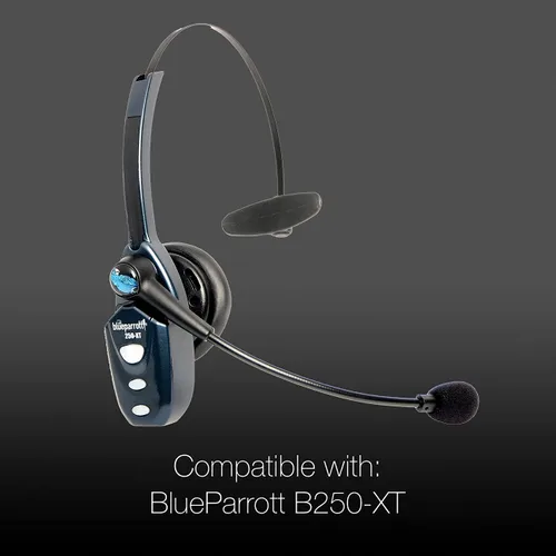 Vista 6 de BlueParrott - Kit de almohadillas de repuesto para auriculares, compatible con BlueParrott 202182-03, B250, B250-XT, B250-XTS, Plantronics
