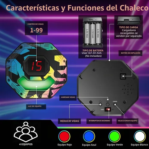 Vista 9 de Juego de pistolas láser de 2-8, 9, 10, 11, 12, 13, 14+ años