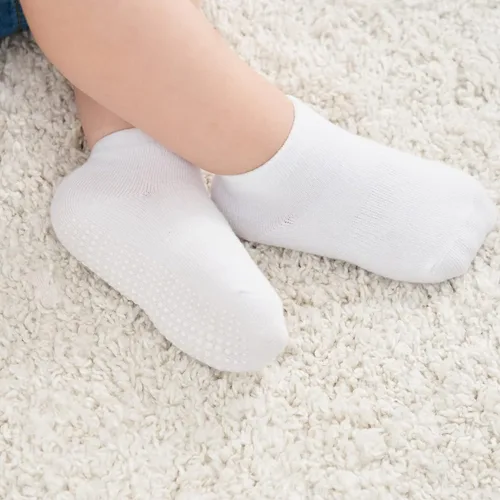 Vista 7 de Zaples Calcetines de tobillo antideslizantes con agarre antideslizante para niños y niñas, corte bajo para bebés y niños pequeños