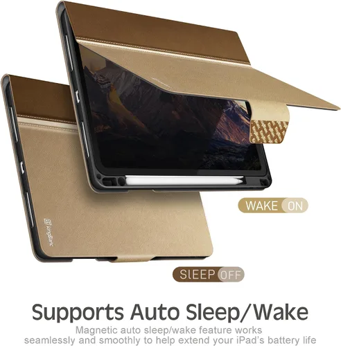 Vista 7 de KingBlanc Funda para iPad Pro de 11 pulgadas de 4ª/3ª/2ª/2ª/1ª generación (2022/2021/2020/2018) con soporte para lápices, cuero sintético, función