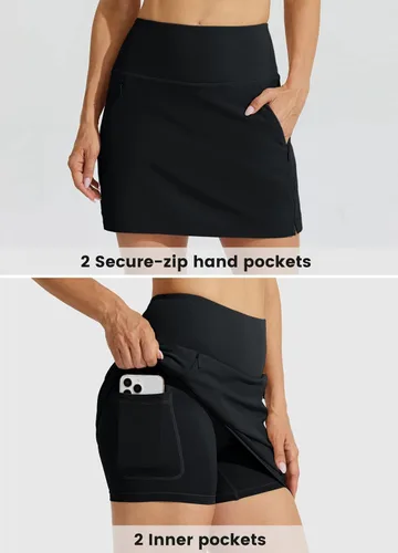 Vista 3 de Willit Women's Golf Skorts Skirts High Waisted Quick Dry Athletic Casual Skorts with Pockets