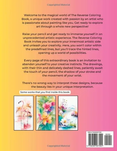 Vista 2 de Reverse Coloring Book The Book Has the Colors, You Draw the Lines!