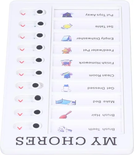 Vista 2 de Tabla de tareas, tablero de mensajes de notas desmontable portátil para lista de tareas para niños, adolescentes y adultos, 7.9 x 4.7 pulgadas