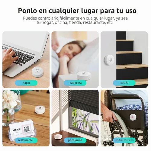 Vista 9 de Interruptor Zigbee SONOFF, SNZB-01P Botón de Pulsión Inalámbrico, Soporta la Creación de Escenas Inteligentes, Activa los Dispositivos Conectados