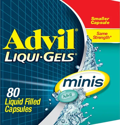 Vista 16 de Advil Liqui-Gels Minis - Analgésico y reductor de fiebre, medicina para el dolor para adultos con ibuprofeno 200 mg para aliviar el dolor, 80