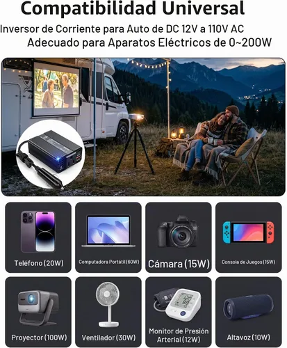 Vista 7 de Bestek Adaptador de encendedor de cigarrillos del inversor de corriente