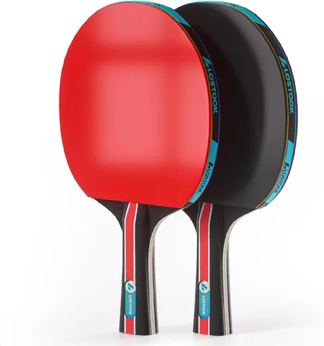Vista 6 de Professional Ping Pong Paddles Set of 2/4 with Portable Oxford Cloth Ping Pong Case and 3 Star Balls, Table Tennis Paddles for Adults and Family