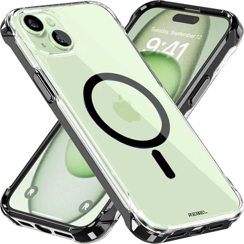 Vista 44 de Phone REBEL - Funda transparente para iPhone 14 Plus [Crystal Series Gen-4] Compatible con MagSafe Resistente, Antiarañazos, Sin Amarilleo