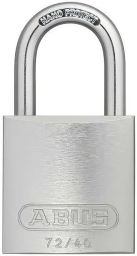 Vista 7 de ABUS Candado de seguridad de aluminio de 72/40 KD con llave diferente con grillete de 1 pulgada, marrón
