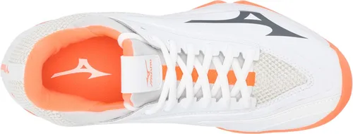 Vista 5 de Mizuno Zapatillas de tenis Wave Impulse All Court para mujer Coral blanco-ardiente
