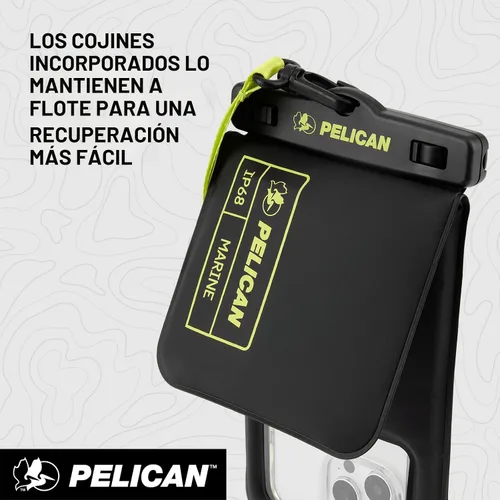 Vista 7 de Pelican Marine - Bolsa impermeable para teléfono IP68 con bolsillo de almacenamiento (grande) - Estuche impermeable flotante para teléfono