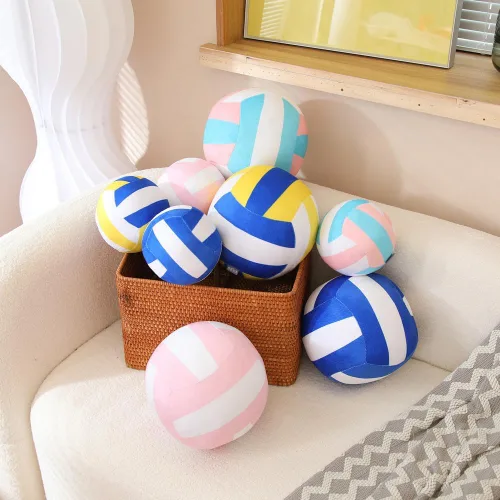 Vista 4 de XIYUAN Almohada de felpa de baloncesto de fútbol de 8.6 pulgadas, juguetes de peluche de pelota de fútbol suave, almohada deportiva esponjosa