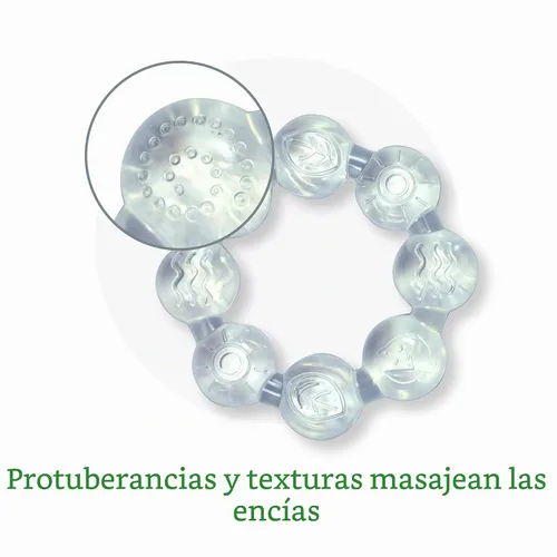 Vista 3 de green Sprouts fruta fresca Calmante Mordedor Transparente