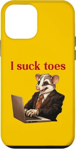 Vista 16 de Funda para iPhone 12 Pro Max Funny Feet Lover Lamiendo los dedos del pie Humor extraño I Chuck Toes