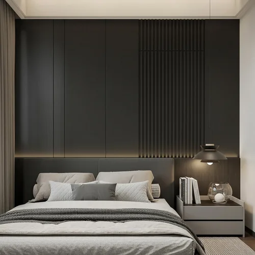 Vista 3 de Yutianli Paquete de 12 paneles de pared de listones 3D WPC para paredes, panel de rejilla de compuesto de plástico y madera con textura de madera