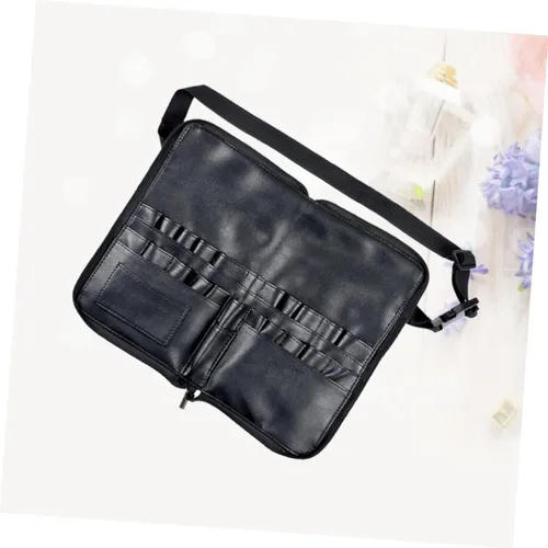 Vista 9 de Beavorty Profesional cepillo de maquillaje bolsa de la cintura cosmética de la PU para las mujeres maquillaje cepillo organizador 24 tubos 4