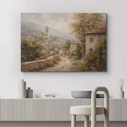 Vista 125 de wall26 Prado con álamos por Claude Monet - Arte moderno impresionista, arte en lienzo para el hogar, 12 x 18 pulgadas
