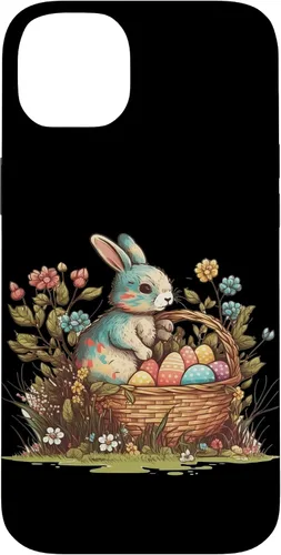 Vista 15 de Happy Easter Day Easter Bunny Happy Easter Egg Basket Case for iPhone 17