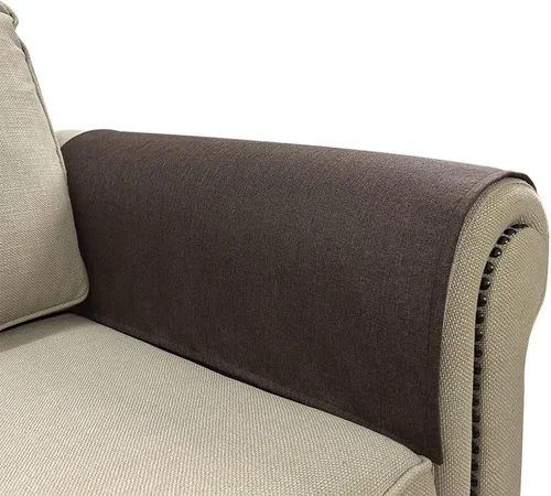 Vista 11 de Fundas para Brazos de Sofá, Funda Antideslizante para Reposabrazos de Sofá Reclinable, 2 Fundas Lavables para Brazos de Sofá, Protectores de Brazos