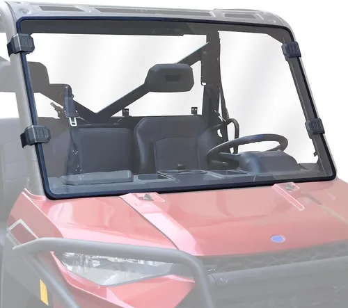 Vista 9 de StarknightMT Parabrisas abatible 3 en 1 compatible con Polaris Ranger XP