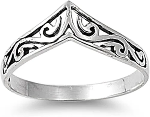 Vista 2 de Elija su color, anillo para pulgar de plata esterlina con espiga