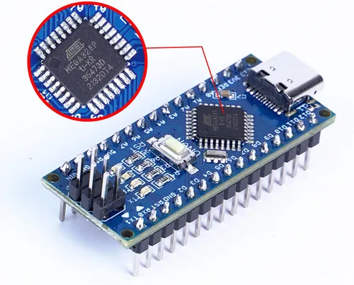 Vista 7 de 1x Nano Módulo CH340 5V/16M USB-C Micro-controlador Junta para Arduino Nano V3.0