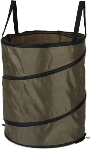 Vista 8 de Cubo de basura plegable, resistente al agua, tela Oxford, anillos de acero reforzados, para camping, papelera plegable, portátil, plegable