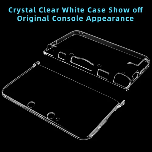 Vista 7 de OSTENT Protective Clear Crystal Hard Guard Case Cover Skin Shell for Nintendo 3DS XL LL Color Clear White
