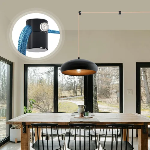 Vista 8 de Paquete de 3 Ganchos de Techo Mejorados, Ganchos de Techo Ajustables de Aluminio para Colgar Luces, Gancho Colgante Negro de Servicio Pesado, Gancho