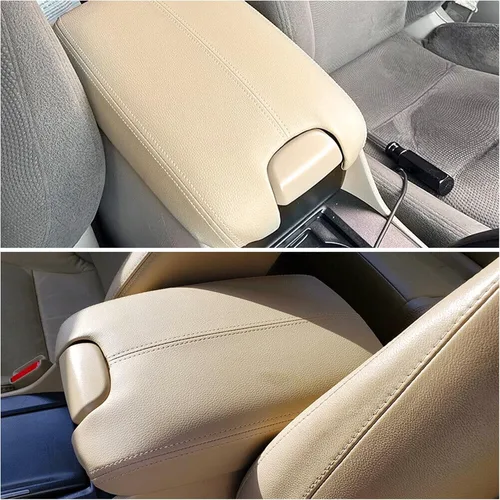 Vista 9 de Funda para consola central y reemplazo de reposabrazos de paneles de puerta delantera para Honda Accord 2008 2009 2010 2011 2012 Beige