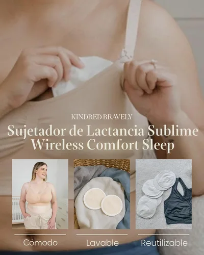 Vista 4 de Kindred Bravely Almohadillas de lactancia orgánicas reutilizables, lavables, para lactancia y pérdidas con bolsa de transporte, paquete de 10