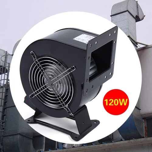 Vista 2 de Ventilador centrífugo, extractor de cocina de 110 V 120 W, ventilador de caldera de horno de madera, 1.10A 2600r/min 196CFM (120W)