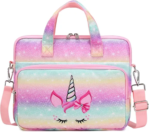 Vista 12 de Funda de transporte para tableta infantil Octsky - Bolsa protectora de 12.5 pulgadas con correa para el hombro, forro suave