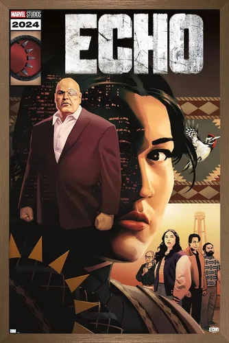 Vista 15 de Trends International Marvel Echo - Póster de pared con portada de cómic, 22.4 pulgadas de largo x 14.7 pulgadas, versión enmarcada en madera