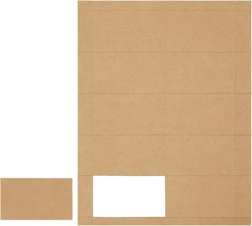 Vista 9 de Juvale Tarjetas de visita personalizadas, paquete de 1000 tarjetas de visita imprimibles por inyección de tinta y láser, hojas de cartulina