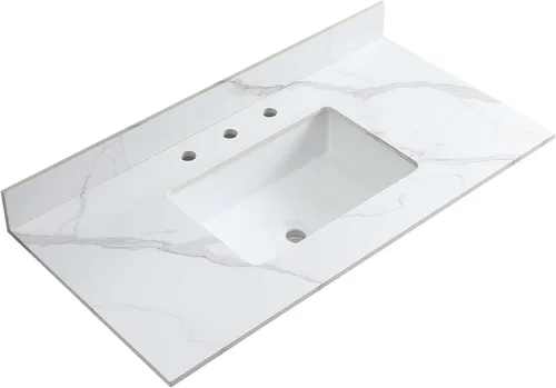 Vista 11 de Belly - Salpicadura lateral dorada para tocador de baño, solo accesorio a juego