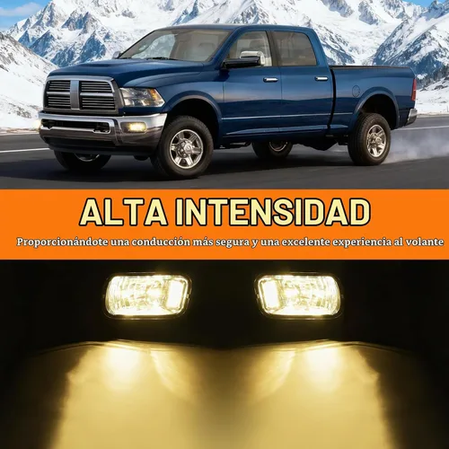 Vista 4 de Kit de luces antiniebla para Dodge Ram 1500, Ram 2500/3500 2009-2012, 2010-2018