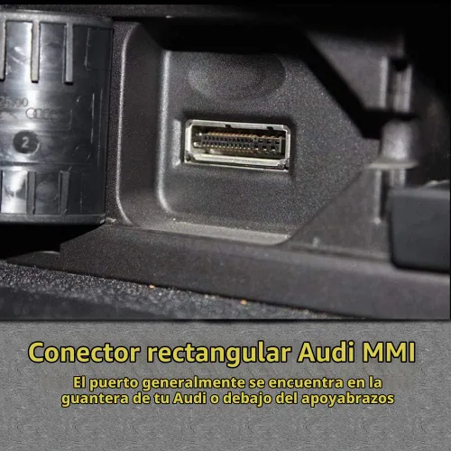 Vista 7 de Cable auxiliar AMI MMI compatible con Audi A3/A4/A5/A6/A7/A8/S4/S6/S8/Q5/Q7/R8/TT 2011-2016 con sistema MMI 3G