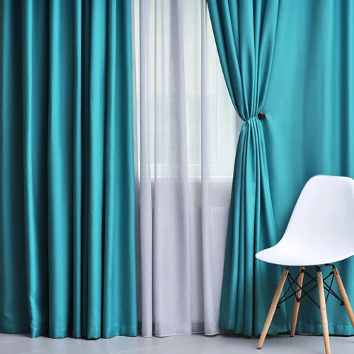 Vista 10 de Superior Cortinas opacas, oscurecimiento de habitación, dormitorio, detalles de ventana de estar, bloqueo solar, térmicas, clásicas modernas Aqua